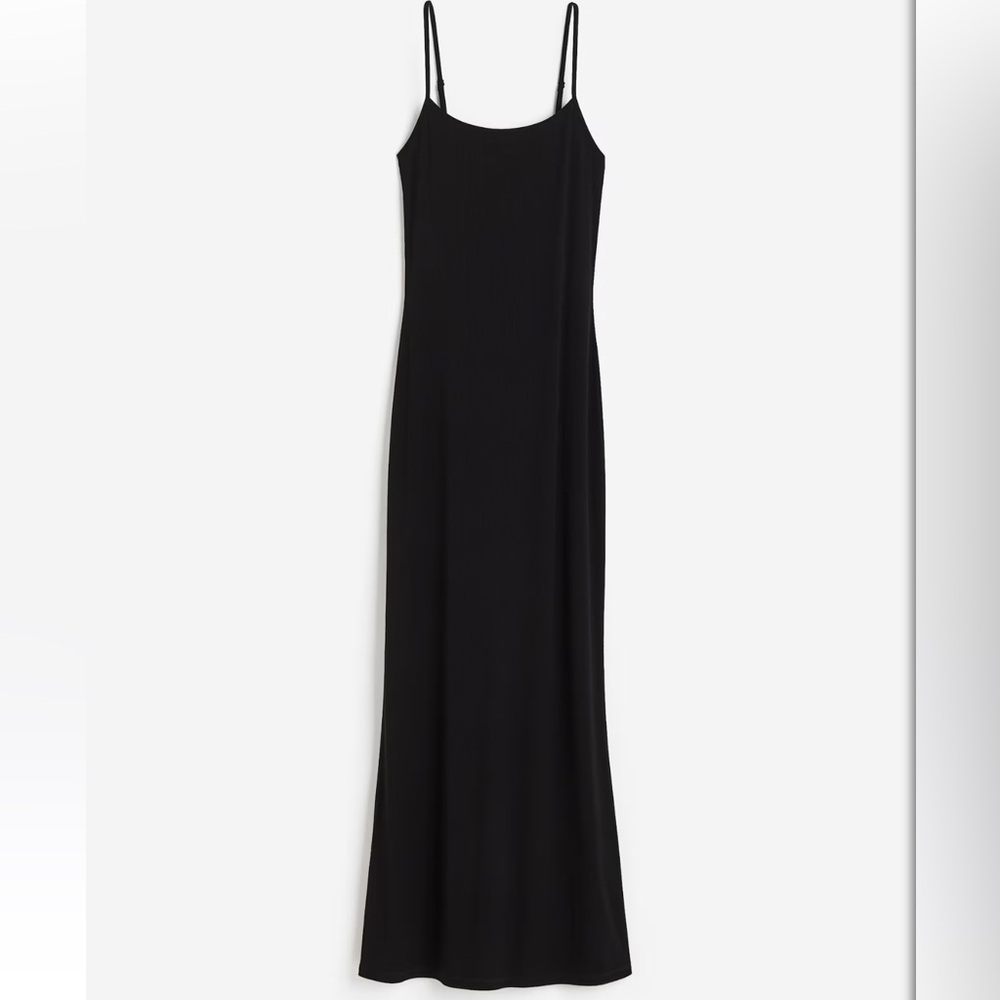H&M RIBBED MAXI DRESS